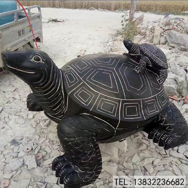 石雕动物雕塑母子龟定制厂家