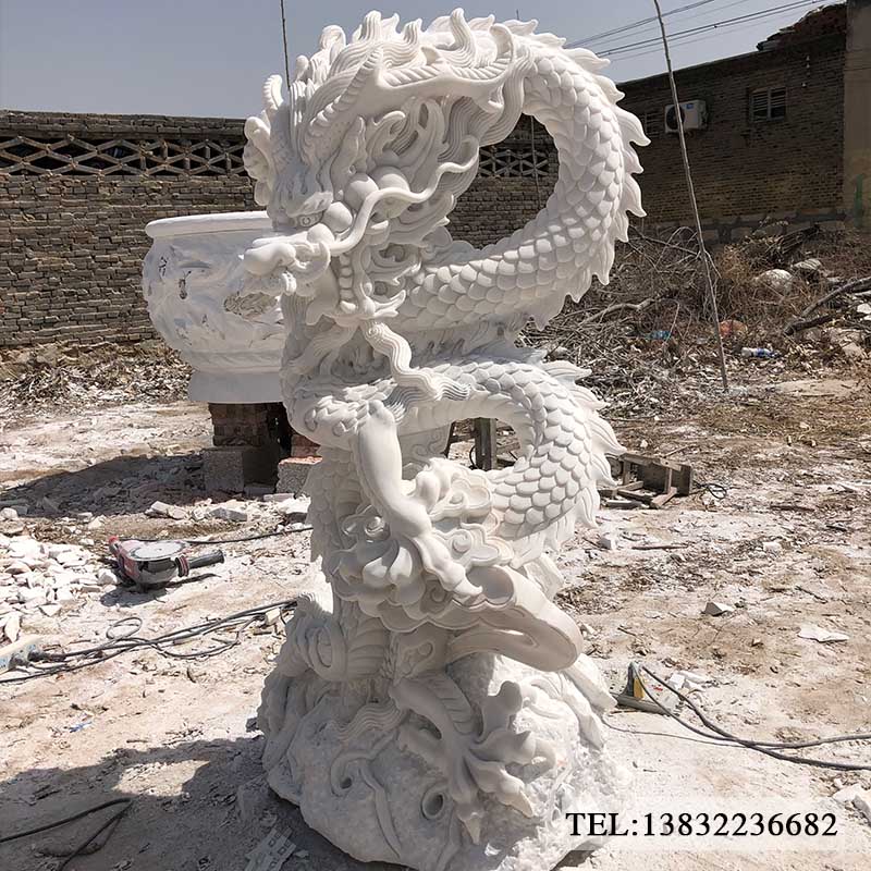 石雕动物龙雕塑定制厂家