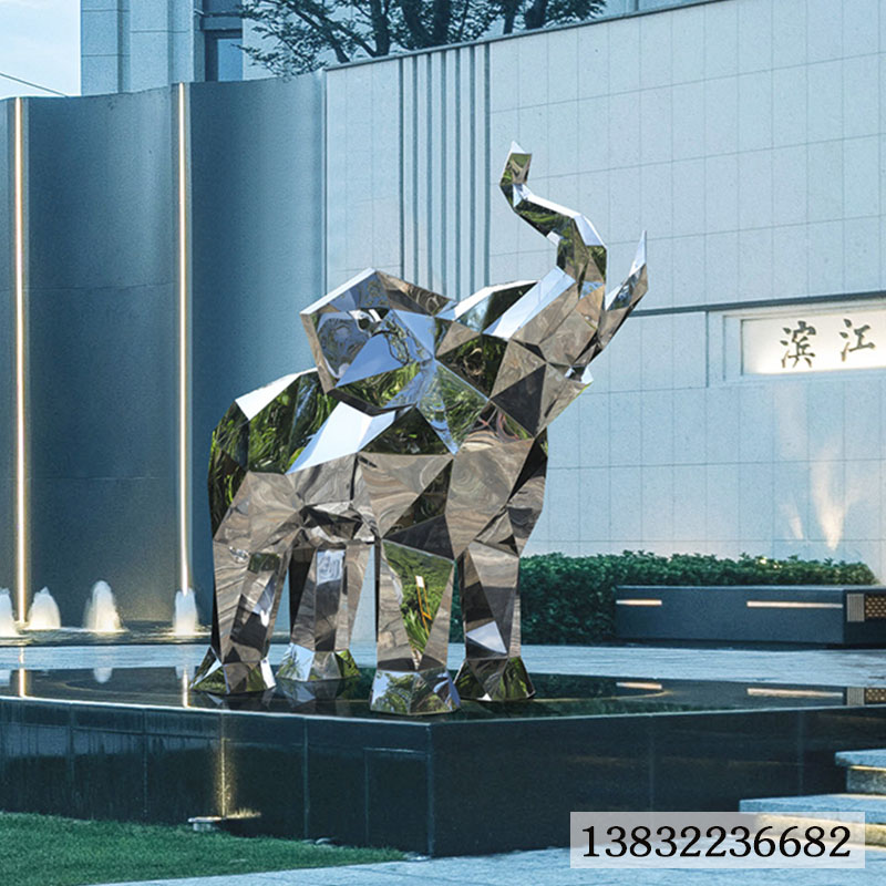 动物大象不锈钢雕塑厂家