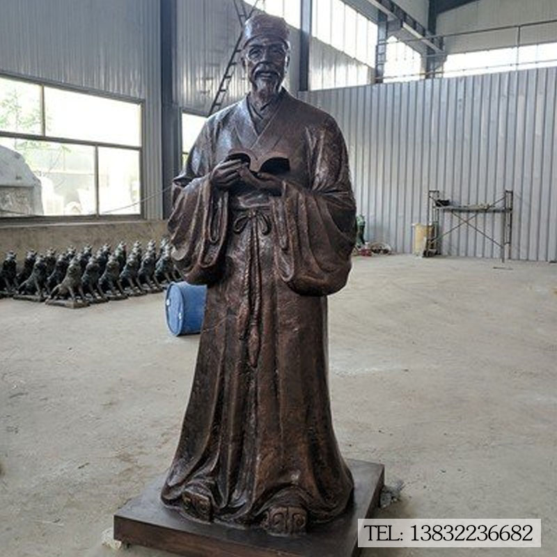 铜雕人物李时珍雕像