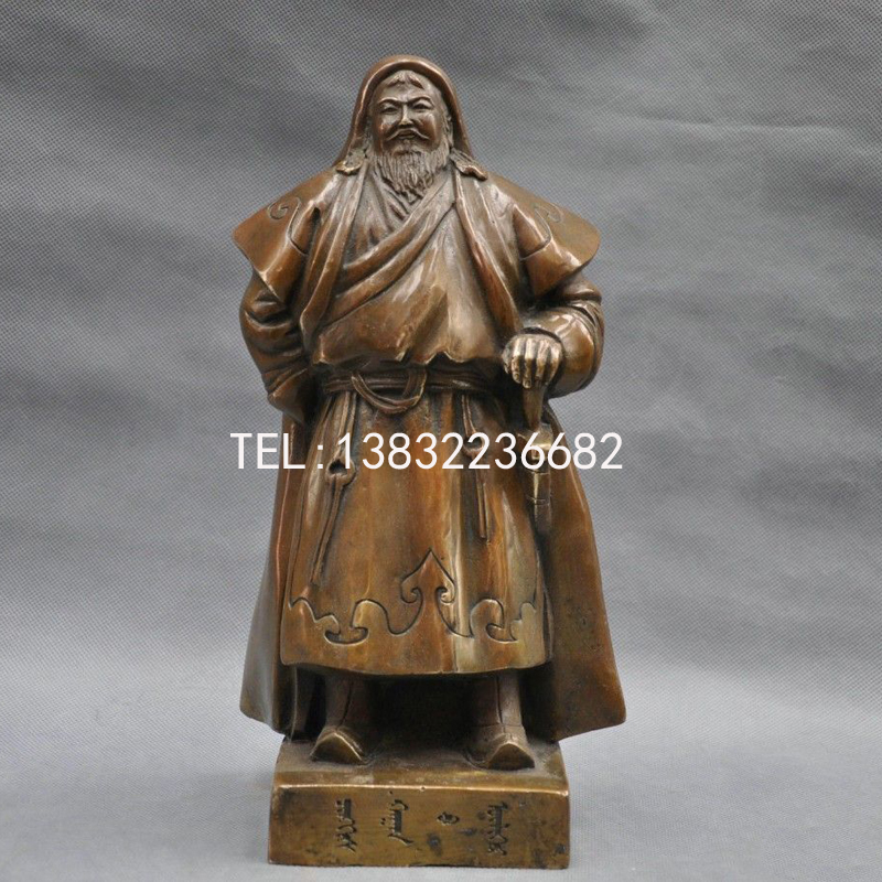 历史人物成吉思汗雕像 加工定制成吉思汗肖像
